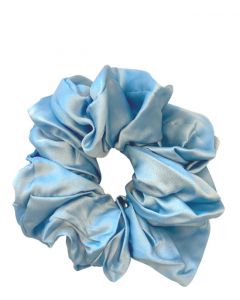 JA-NI Hair Accessories - Hair Scrunchies Large, The Baby Blue Satin 